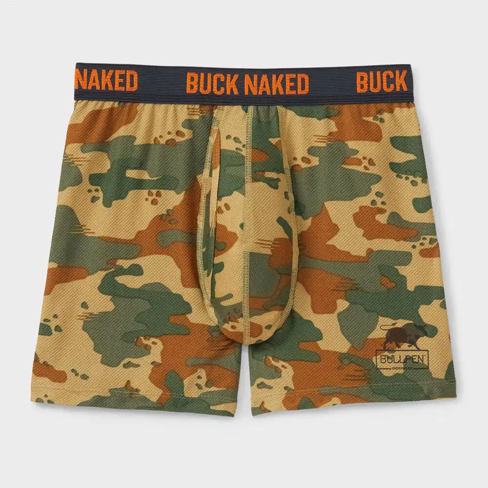 Men's Buck Naked Pattern Bullpen Boxer Briefs